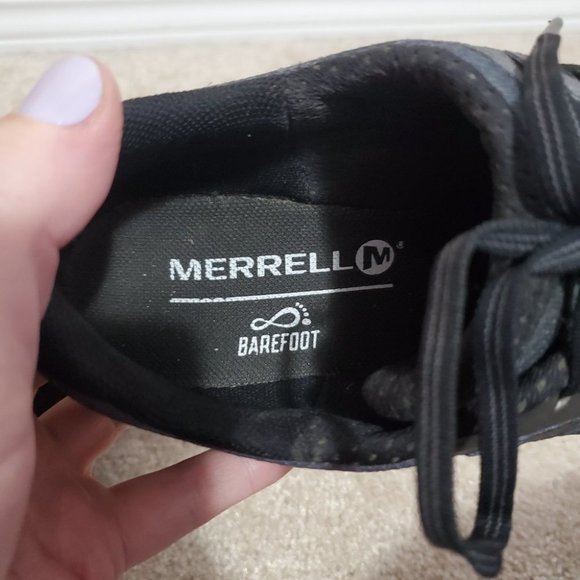 MERRELL / 7.5 / Men's Trail Glove 4 Barefoot Trail Running Shoes Black Grey - Picture 11 of 12